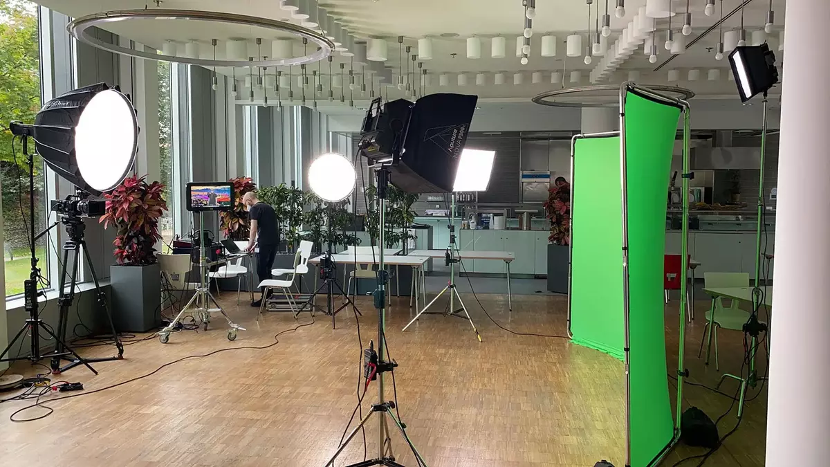 Mobiles Studio mit Greenbox